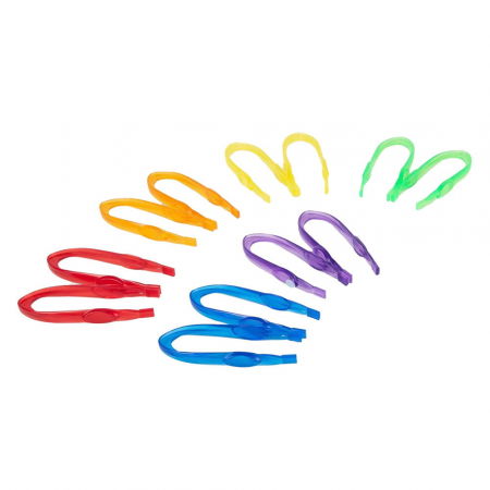 Rechizite școlare - Set 12 pensete translucide colorate, TickiT