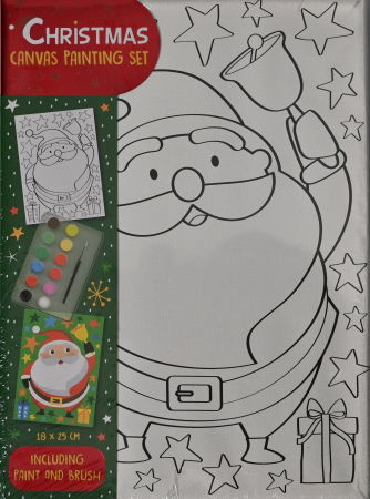 Idei de cadouri sub 50 lei - Set creativ canvas, Mos Craciun