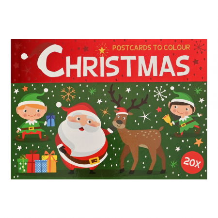 Idei de cadouri sub 50 lei - Set creativ Carti postale cu tematica de Craciun