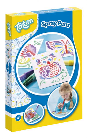 Art & Craft - Set creativ de desenat cu sabloane si carioci spray