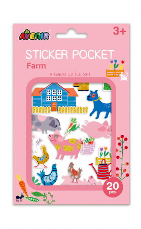 Jucării copii 5-6 ani - Set cu abtibilduri - Ferma