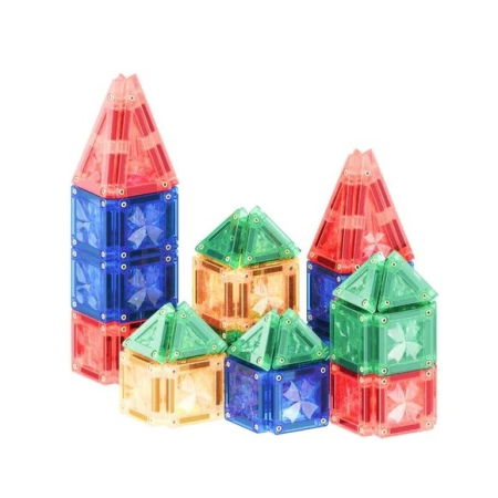 Noutăți - Set de construit cu mini placi magnetice, Cleverclixx