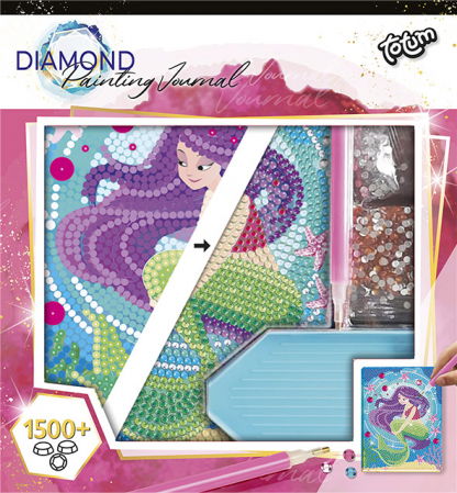 Jocuri creative - Set DIY Jurnalul meu cu sirena si diamante, Totum