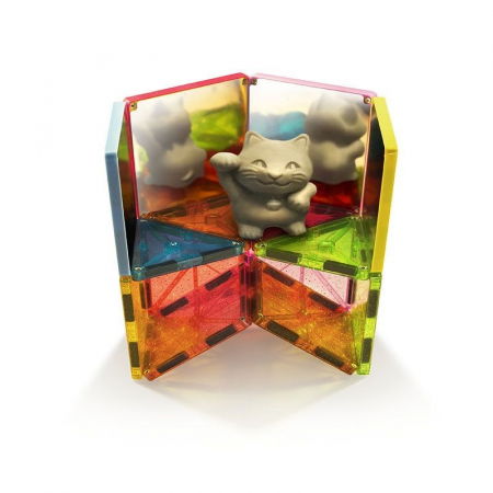 Set magnetic Magna-Tiles Stardust cu sclipici și oglinzi (15 piese) [4]