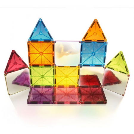 Set magnetic Magna-Tiles Stardust cu sclipici și oglinzi (15 piese) [3]