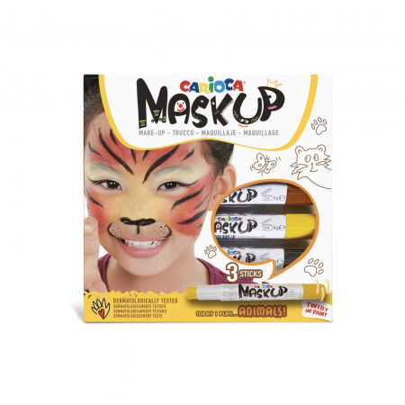 Jucării copii 3-4 ani - Set pictura pe fata si corp, face painting Mask-Up Animals