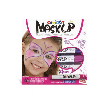 Jucării copii 3-4 ani - Set pictura pe fata si corp, face painting, Mask-Up Princess