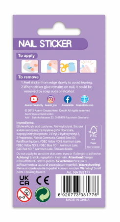 Stickere pentru unghii cu sclipici - Flori [2]