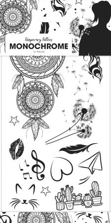 Jucării copii 5-6 ani - Tatuaje alb si negru