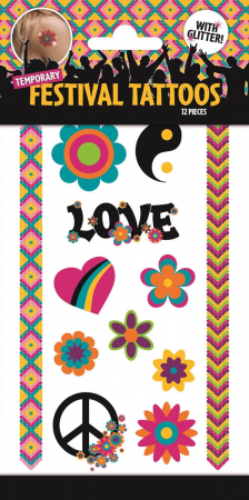 Jucării copii 5-6 ani - Tatuaje cu sclipici Festival