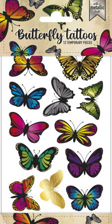 Jucării copii 5-6 ani - Tatuaje metalice fluturi