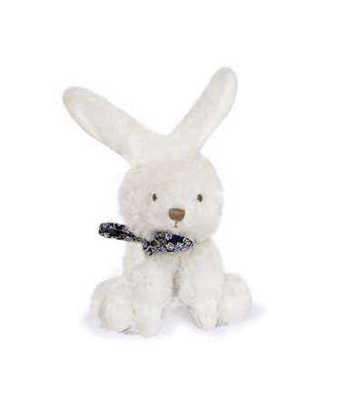 Jucării bebeluși - Iepuras Doudou® - jucarie de plus, 12 cm, cu esarfa