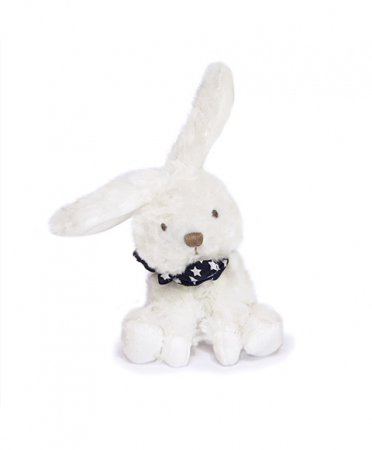 Jucării bebeluși - Iepuras Doudou® - jucarie de plus, 12 cm, cu esarfa