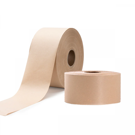 Banda umectibila - Banda scotch adeziva umectibila din hartie kraft 75mm x 200m