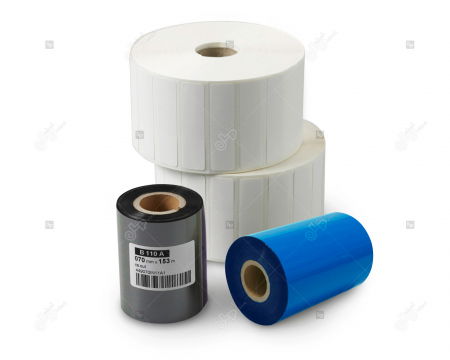 Rola etichete autoadezive semilucioase 40x24 mm, adeziv removable, 7500 etichete/rola [2]