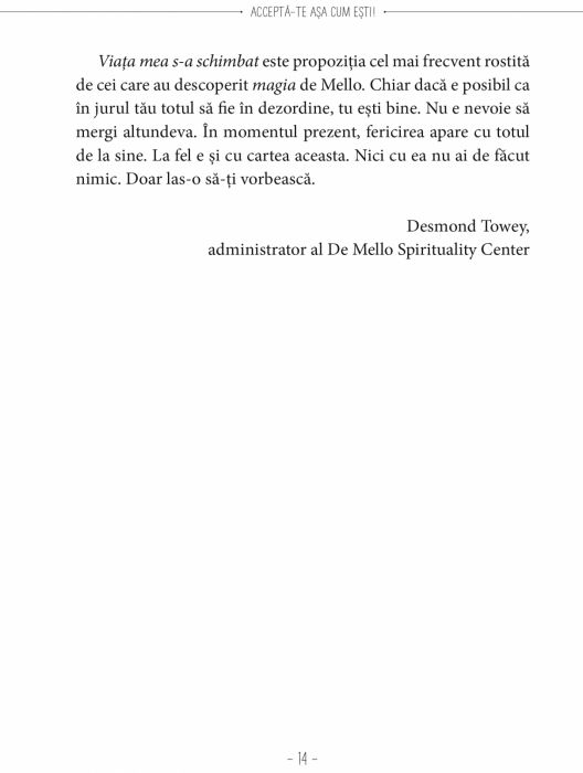 Accepta-te asa cum esti. Inceteaza sa te mai corijezi [11]