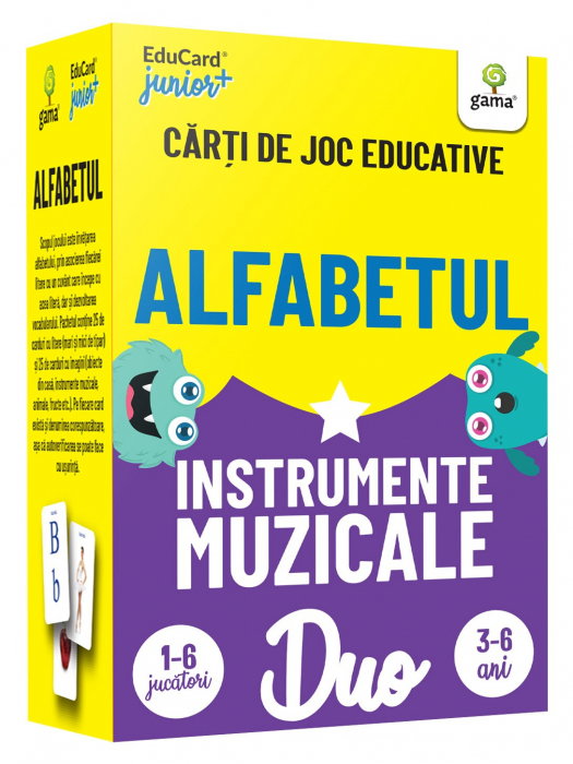 Alfabetul. Instrumente muzicale. Carti de joc educative [1]