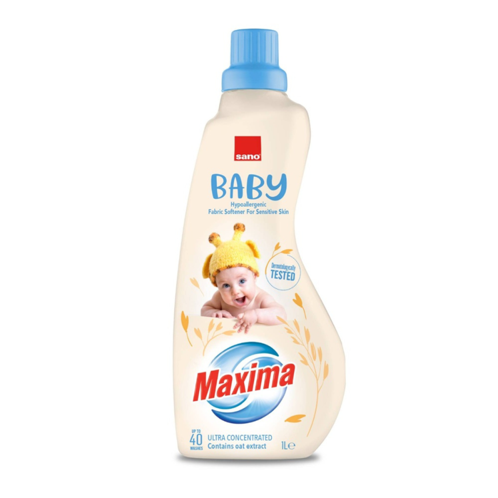 Balsam pentru tesaturi, Sano Maxima Ultra Concentrat Baby Oat, 1l [1]
