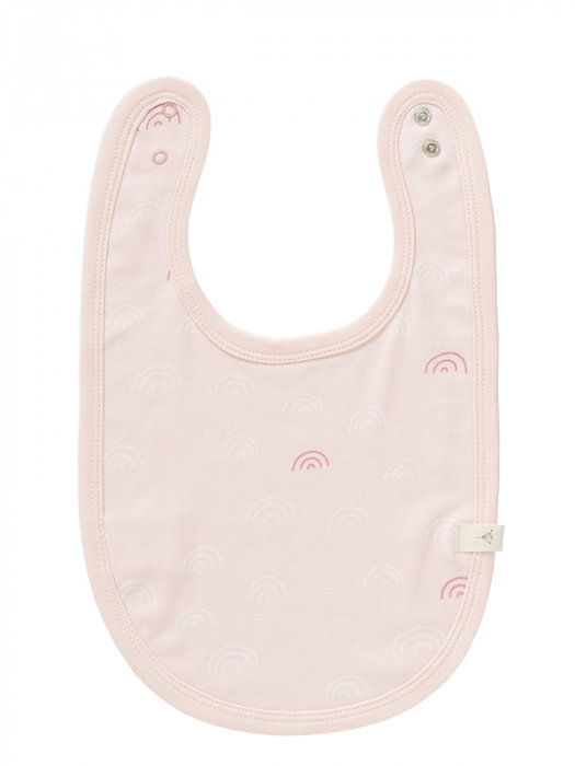 Bavetica din bumbac organic, model Rainbow rose - Fresk [1]