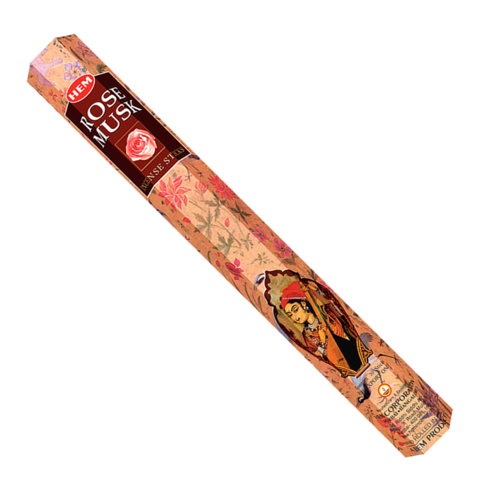 Betisoare parfumate Rose Musk Hem, 20 bucati [1]