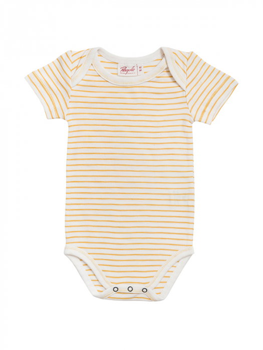 Body varatic, cu dungi galbene, din bumbac organic - People Wear Organic [1]
