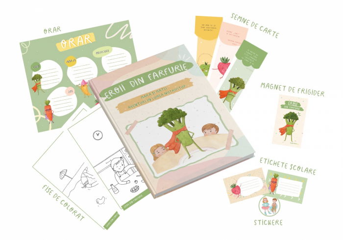 Carte de Colorat cu Povesti “Eroii din farfurie” de Iulia Bledea [1]