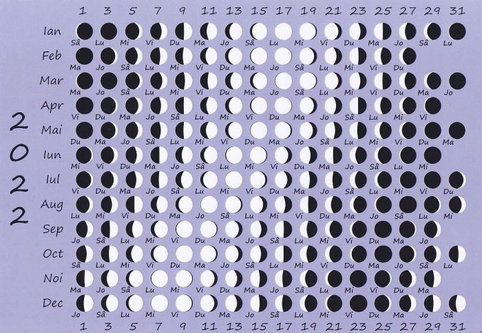 Carte postala. Fazele Lunii 2022 [1]