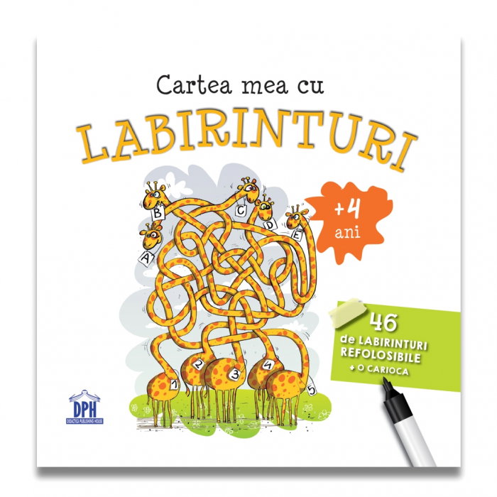 CARTEA MEA CU LABIRINTURI - 46 de labirinturi refolosibile + o carioca [1]
