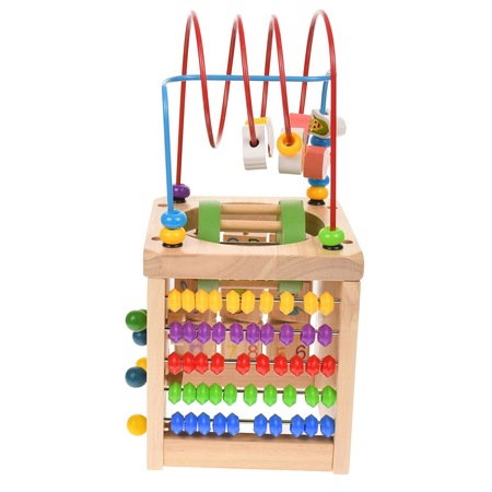 Cub din lemn, cu ceas, adunare si scadere [1]