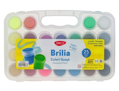Culori Guasa 25 culori 20 ml Brilia [1]