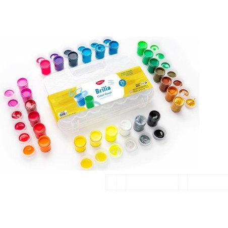 Culori Guasa 25 culori 20 ml Brilia [2]