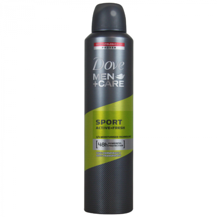 Deodorant Antiperspirant Spray Dove Men Care Sport Active Fresh, pentru Barbati, 250 ml [1]