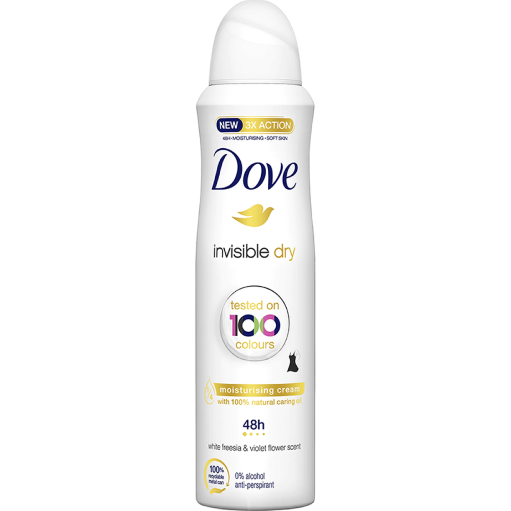 Deodorant spray Dove Invisible Dry 48h, 150 ml [1]