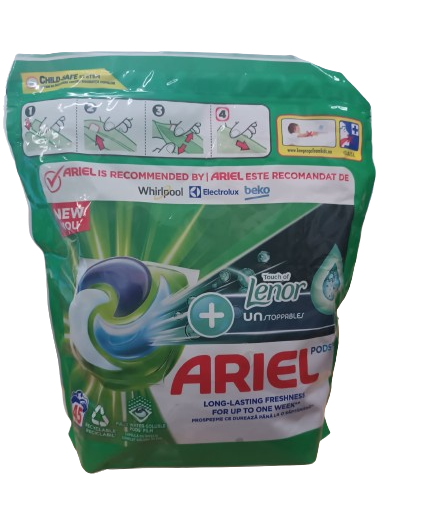Detergent capsule Ariel All in One PODS Plus Unstoppable, 45 spalari [1]