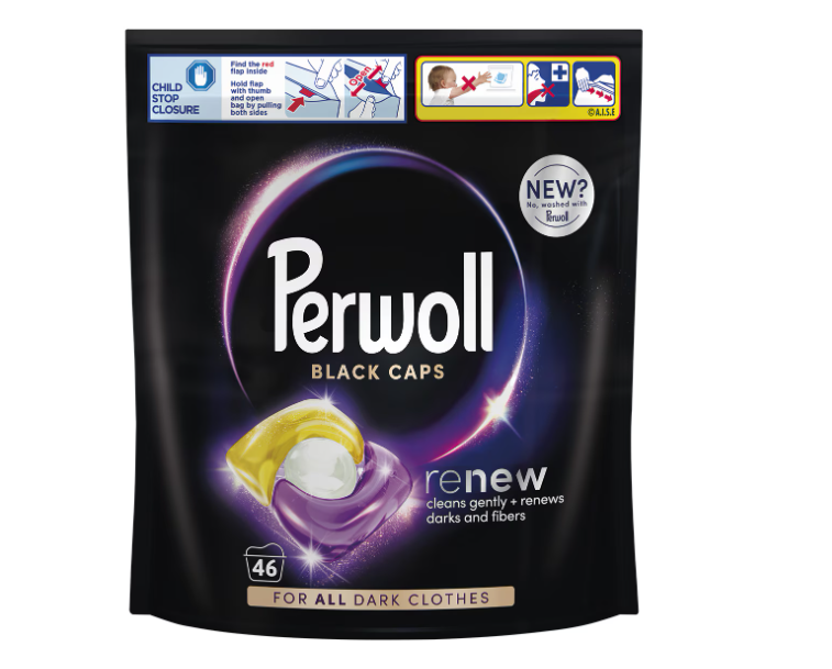 Detergent de rufe capsule Perwoll Renew Black, 46 spalari [1]