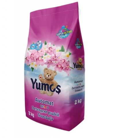 Detergent de rufe pudra Yumos, trandafir color, 2 kg 20 spalari [1]