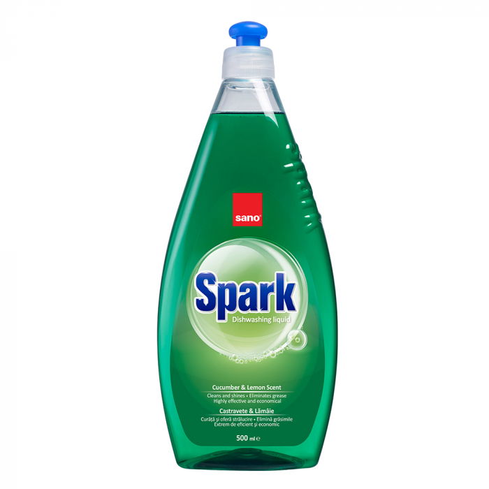Detergent de vase Sano Spark Castravete 500 ml [1]