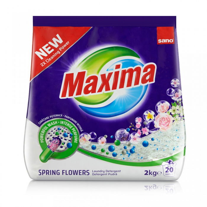 Detergent pudra Sano Maxima Spring Flowers (20sp) 2kg [1]