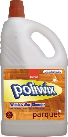 Detergent pardoseli cu ceara naturala Sano Poliwix Parquet 2L [1]