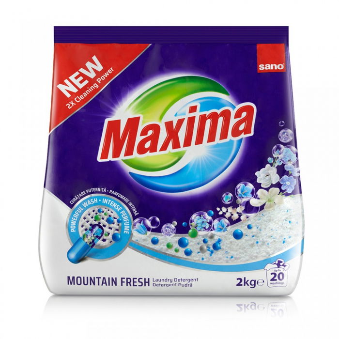 Detergent pudra Sano Maxima Mountain Fresh (20sp) 2kg [1]
