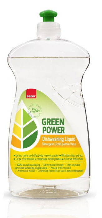 Detergent de vase eco-friendly Sano Green Power 700ml [1]