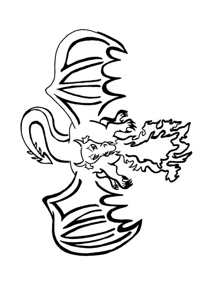 Dragoni - carte de colorat [2]