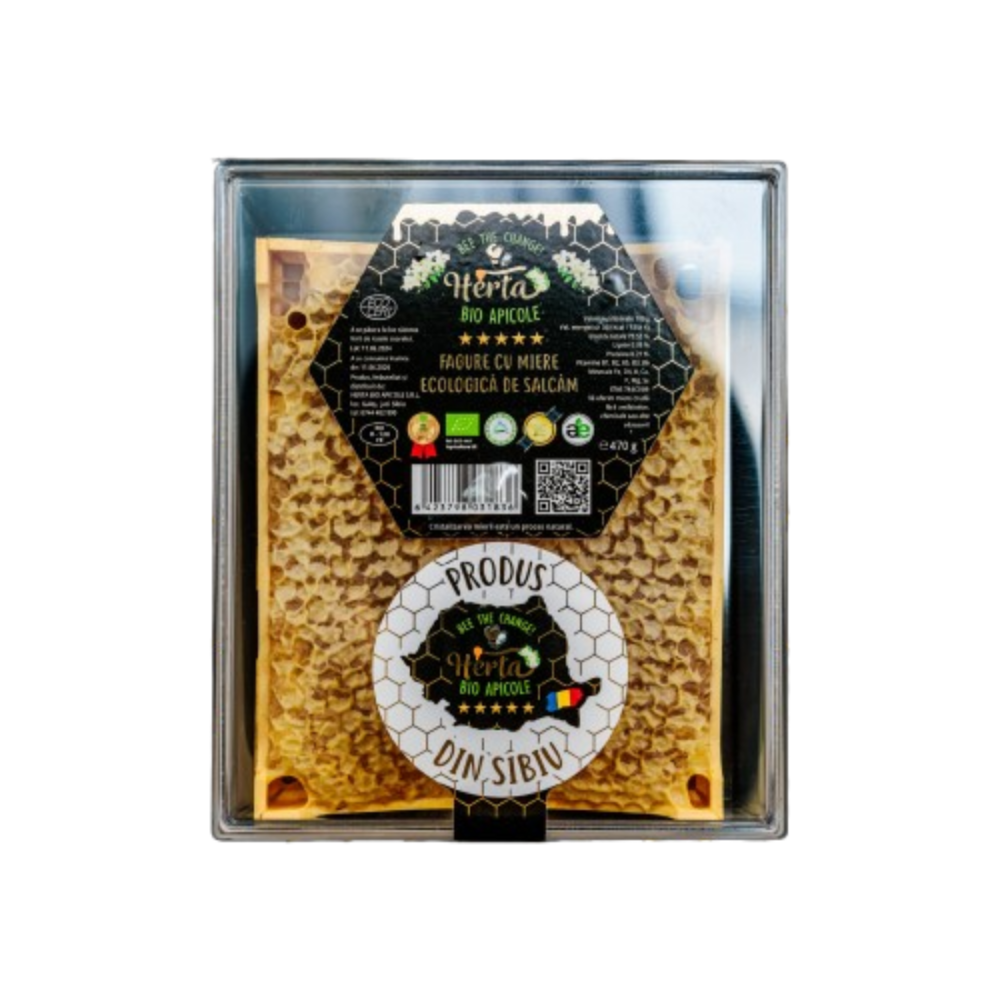 Fagure cu miere BIO de Salcam - 400 gr [1]