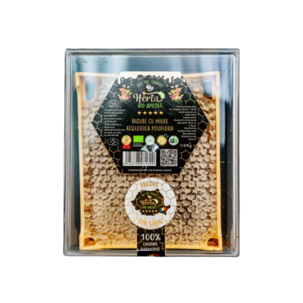 Fagure cu miere BIO din Flora Salbatica, 470g [1]