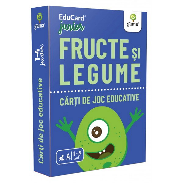 Fructe si legume. EduCard Junior. Carti de joc educative [1]