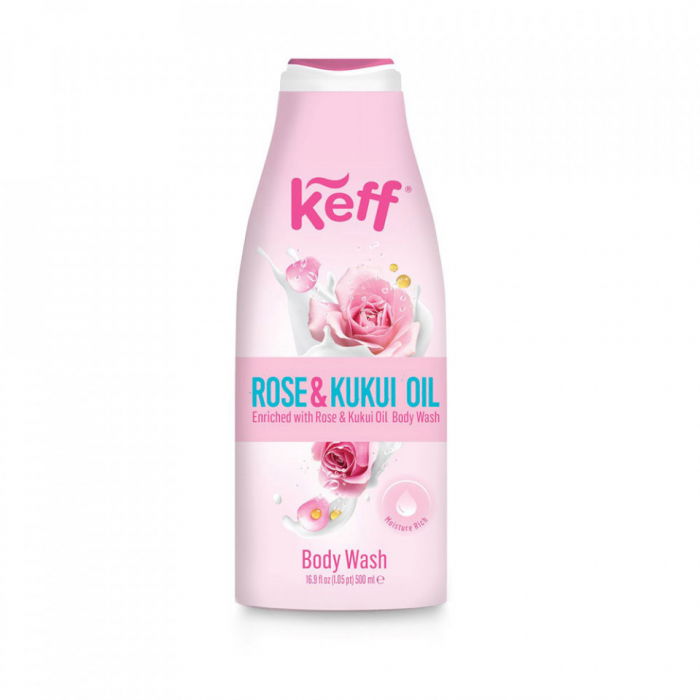Gel de dus Keff cu Ulei de Trandafir si Kukui 500ml [1]