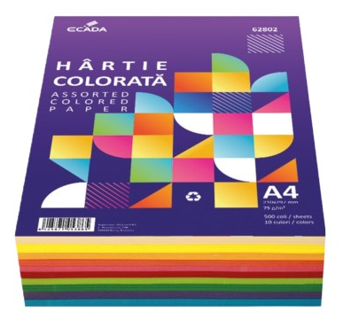 Hartie colorata A4 75 g/mp 500 coli 10 culori [1]