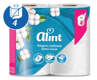 Hartie Igienica, Alint, Velvet Touch, 3 Straturi, 4 role [1]