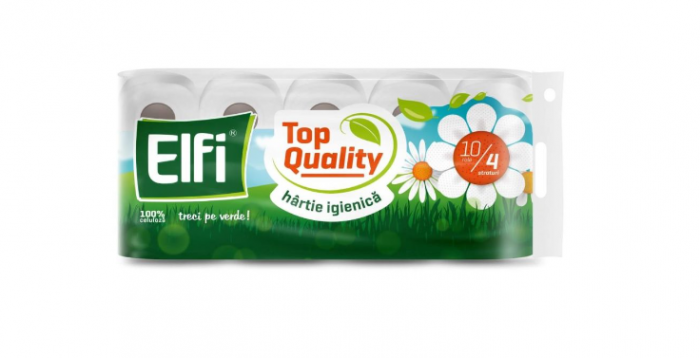 Hartie igienica Elfi Top Quality, 4 straturi, 10 role/bax [1]