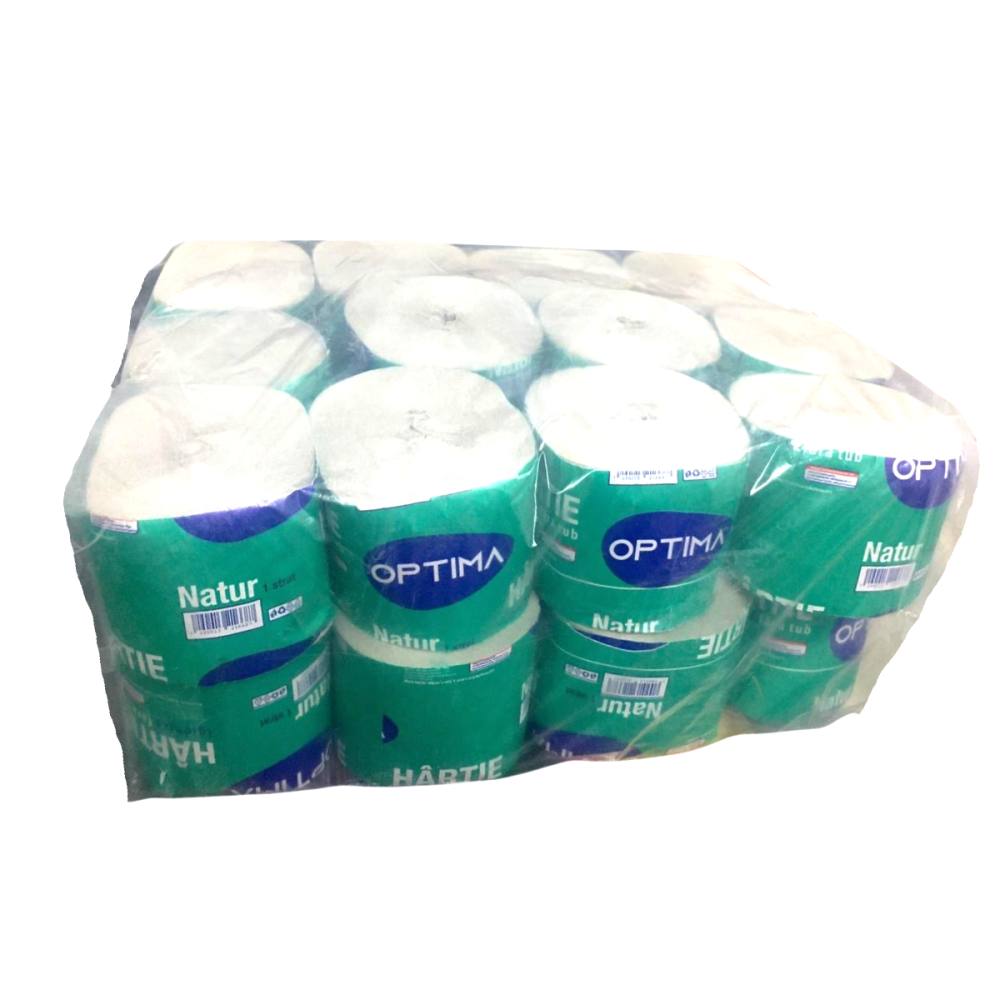 Hartie igienica Optima Natur, fara tub, 1 str, 24 role [2]